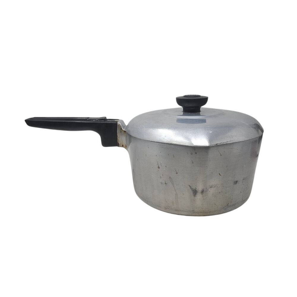 Vintage Wagner Ware Magnalite 4683p Aluminum Sauce Pot Pan Lid Included